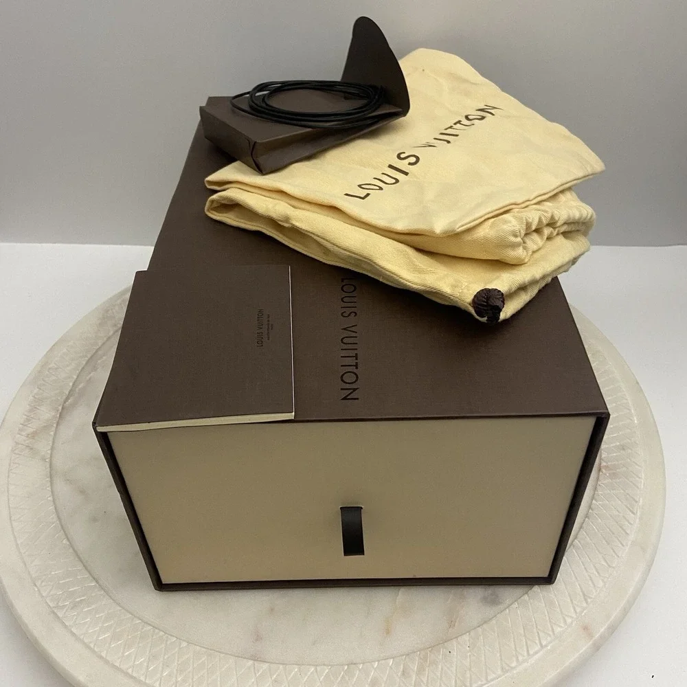 Louis Vuitton LV Dress Shoes Oxford Derby Epi Leather Brown Men's Size UK 7 US 8